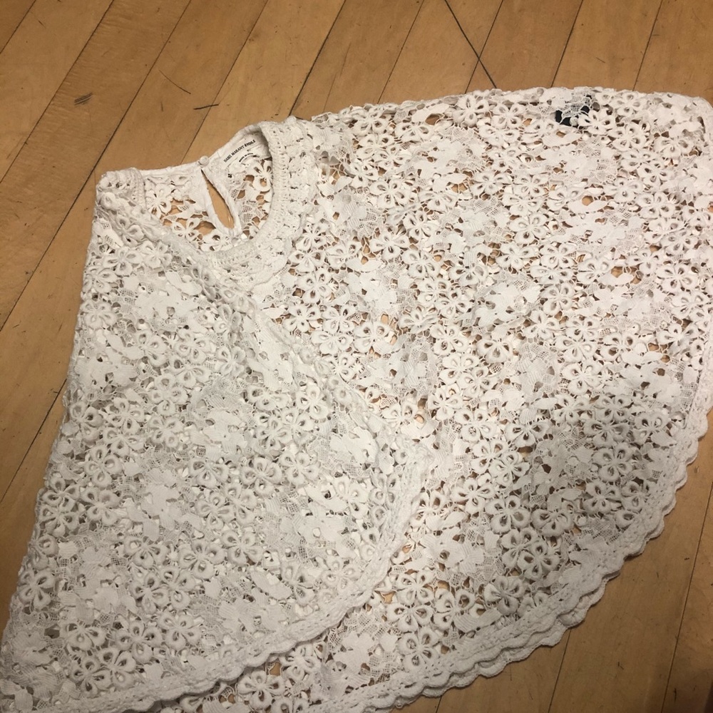 Isabel Martan Etoile crochet 🧶 cape top 42 NWT - Picture 2 of 8